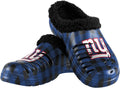 FOCO Men's NFL Sherpa Lined Buffalo Check Clog Slippers - Cozy Fan