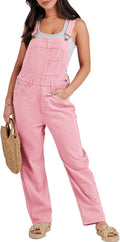Loose Fit Denim Overalls for Women - Comfortable Casual Jumpsuit