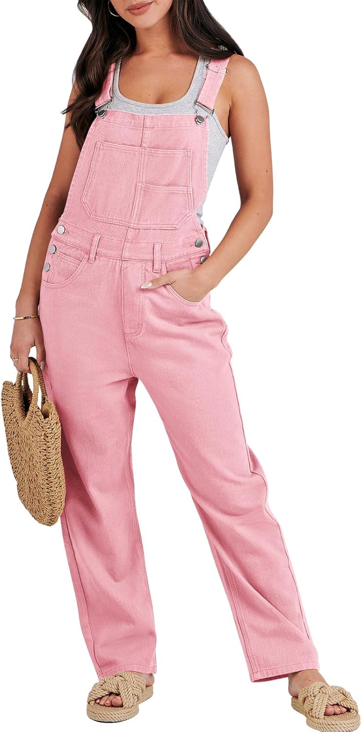Loose Fit Denim Overalls for Women - Chic Summer Jumpsuit