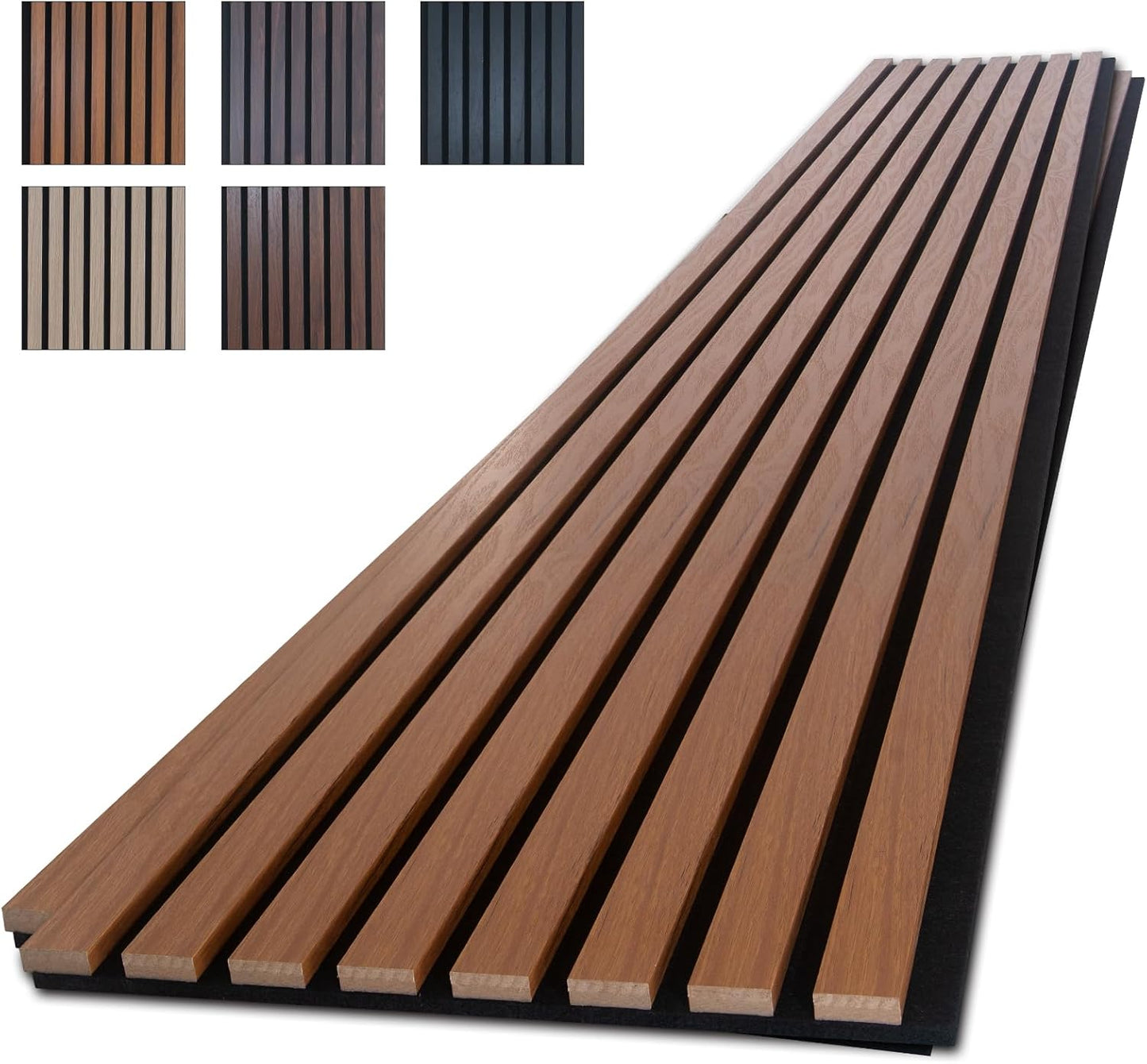NeatiEase Soundproof Wood Slat Wall Panels for Interior Decor
