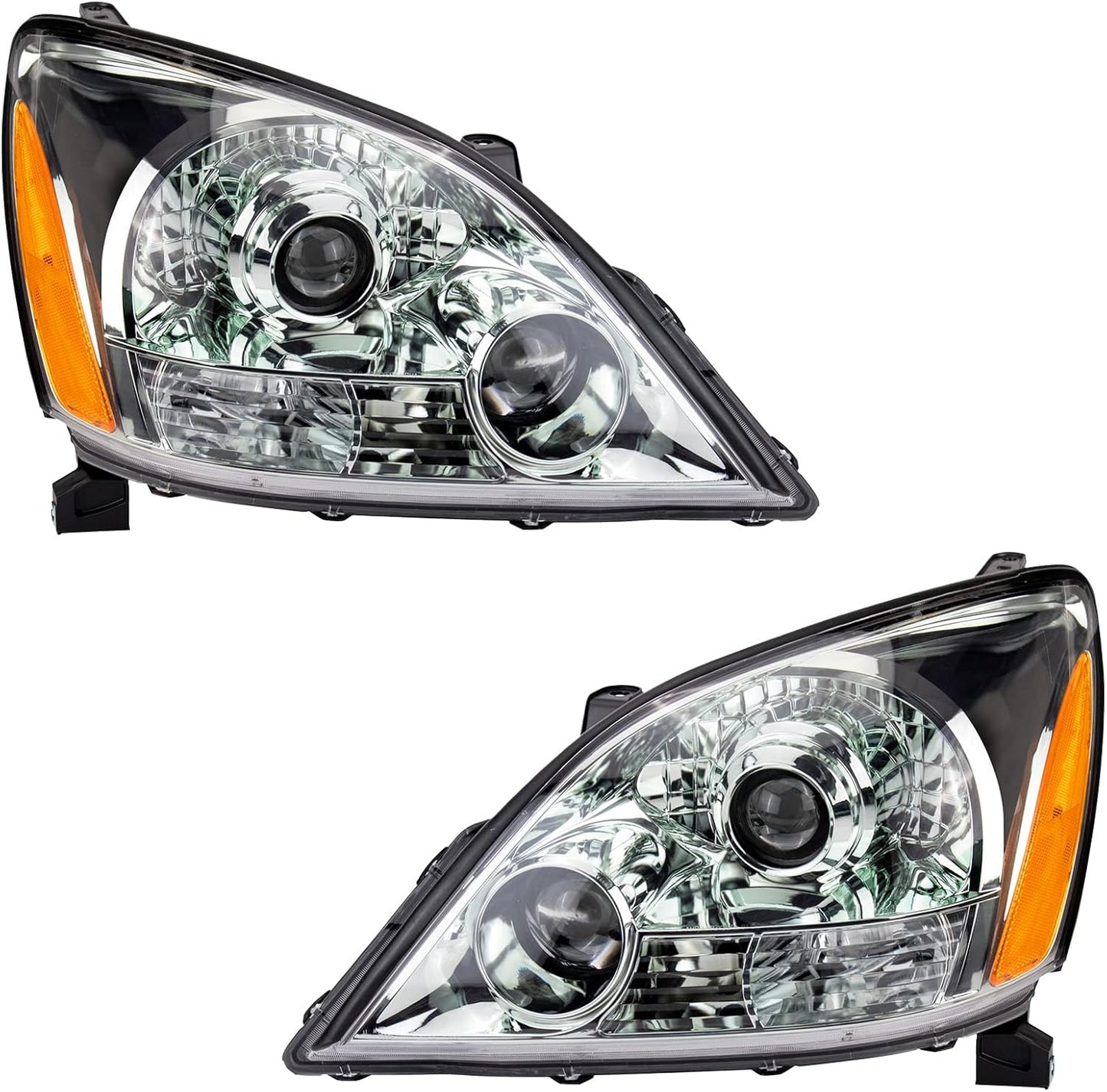 TRQ 2 Piece Headlight Assembly Set for Lexus GX470 2003-2009