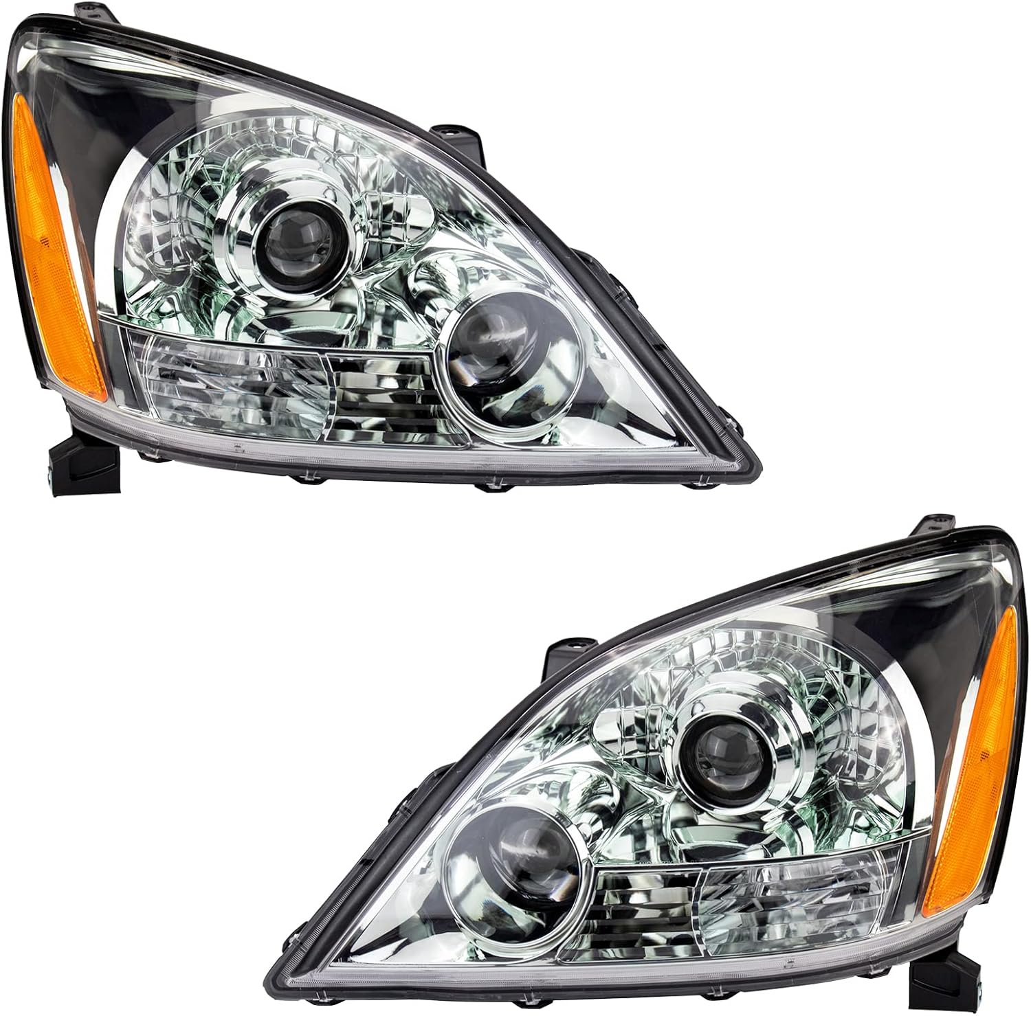 TRQ 2 Piece Headlight Assembly Set for Lexus GX470 2003-2009