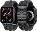 BINLUN Braided Paracord Stainless Steel Apple Watch Band - Rugged