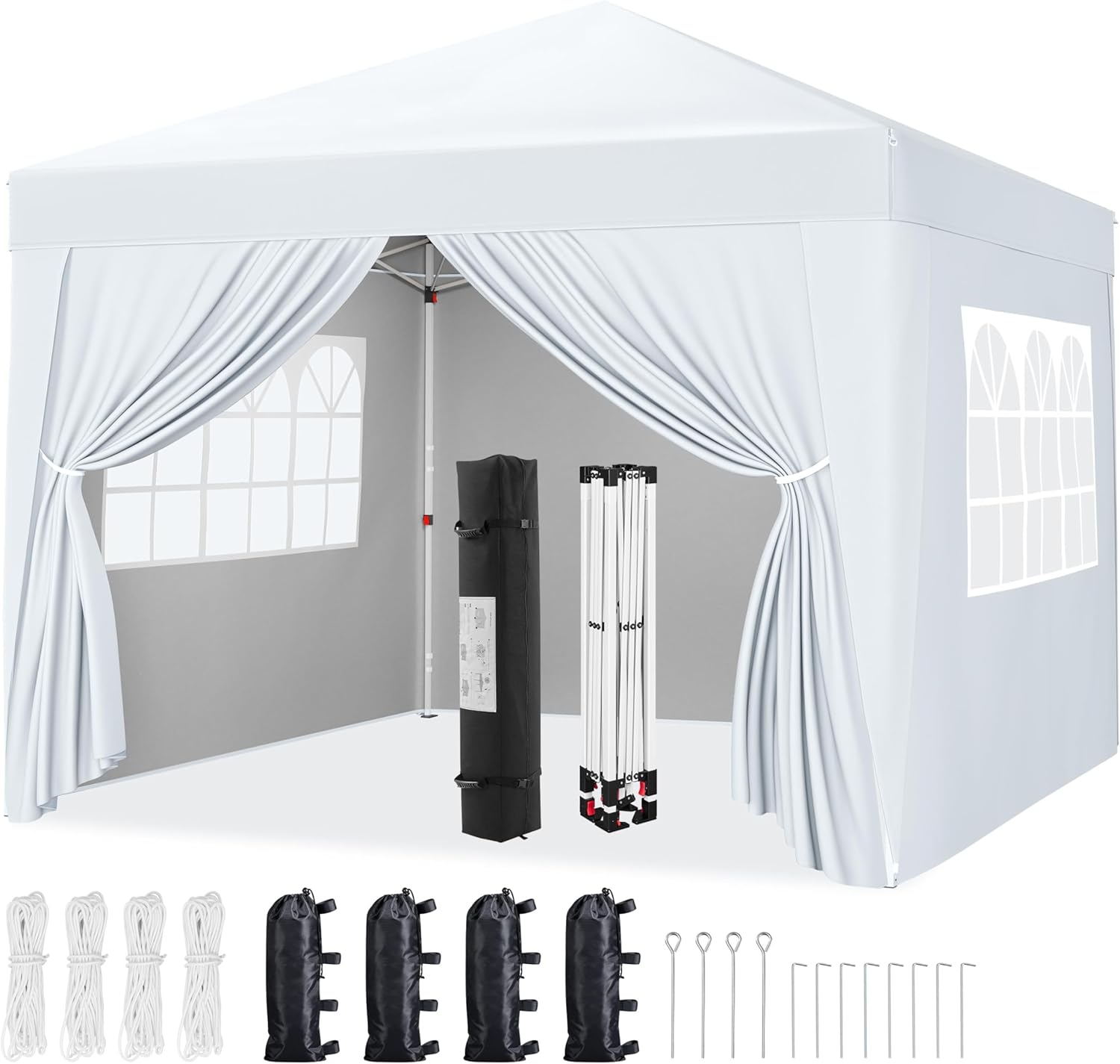 Yaheetech 10x10 Pop Up Canopy with Removable Sidewalls
