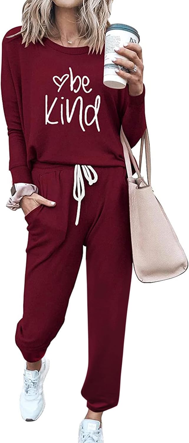 PRETTYGARDEN Women Fall 2 Piece Lounge Outfit for Comfort