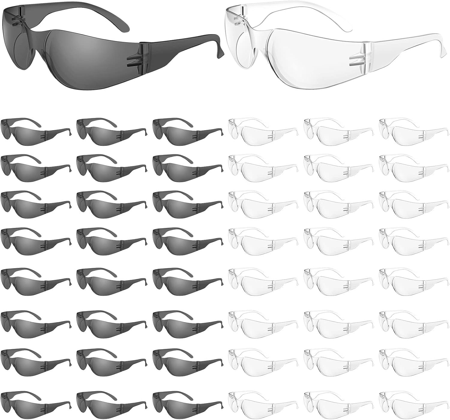 WFEANG Safety Glasses - Clear Protective Eyewear for Work
