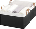 Storage Bins for Shelves Fabric Extra Large 2-Pack - Sturdy Storage