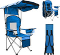 BDL Camping Chair with Canopy Shade - Portable Foldable Canopy Chair