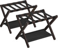 SONGMICS Luggage Rack Set of 2 Folding Suitcase Stand for Guests