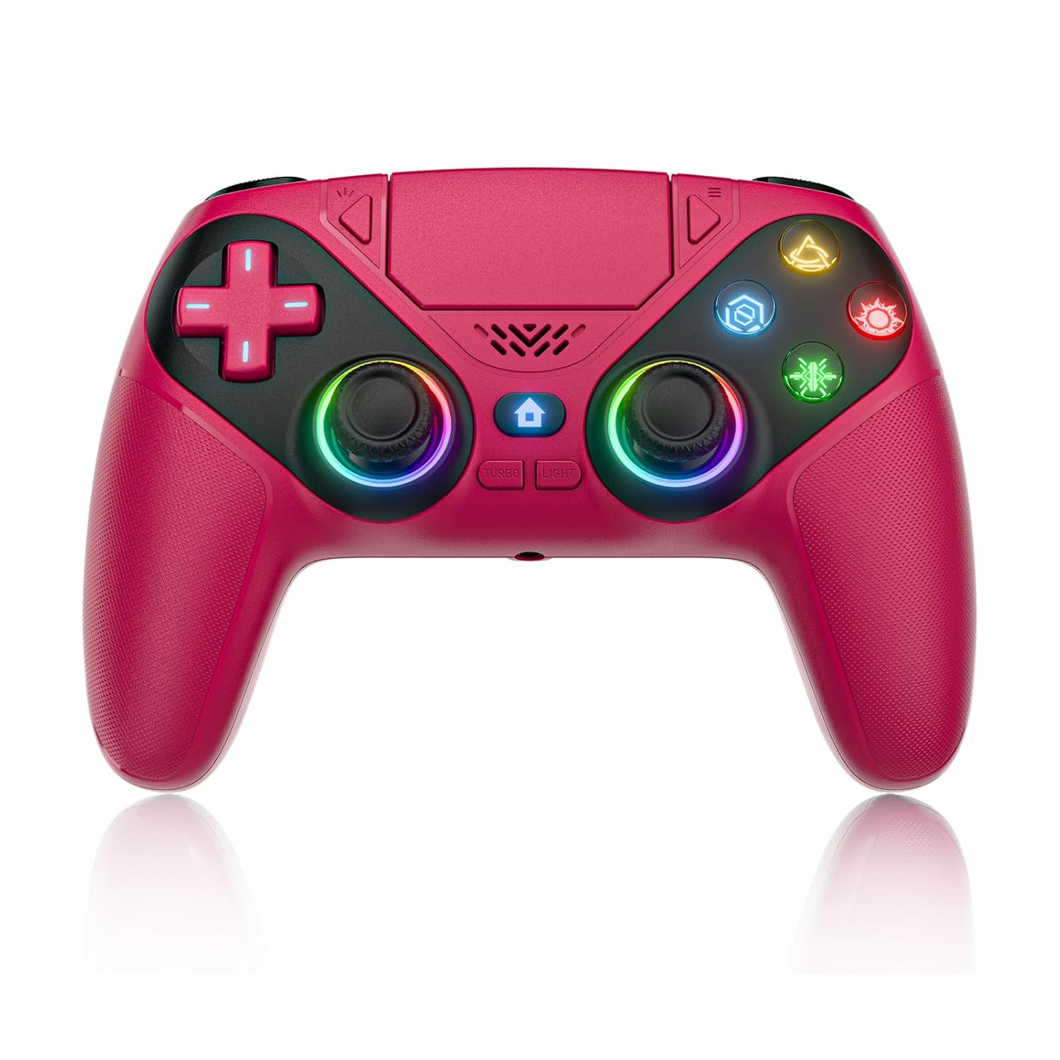 Nonbliep LED PS5 Controller with RGB Light and Dual Vibration
