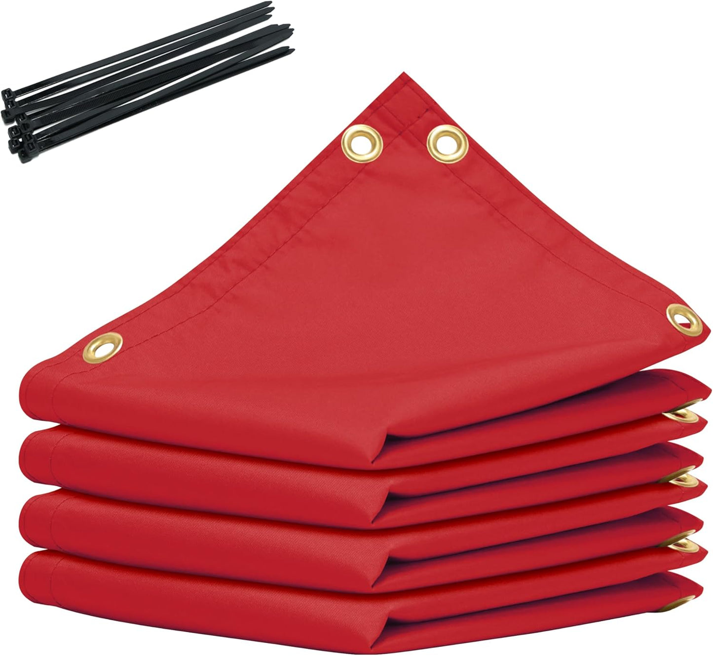 8ft x 22ft Red Custom Size Waterproof Shade Cloth for Pets