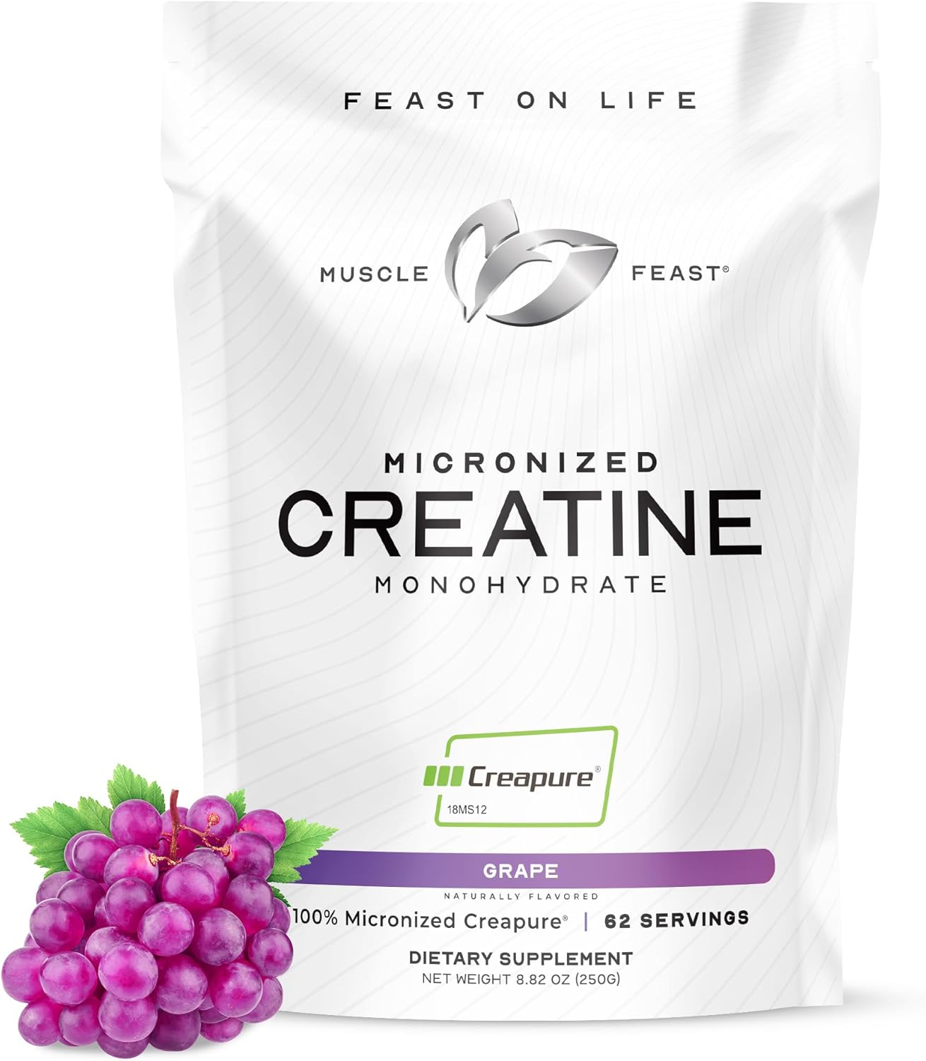 Muscle Feast Creapure Micronized Creatine Monohydrate Powder