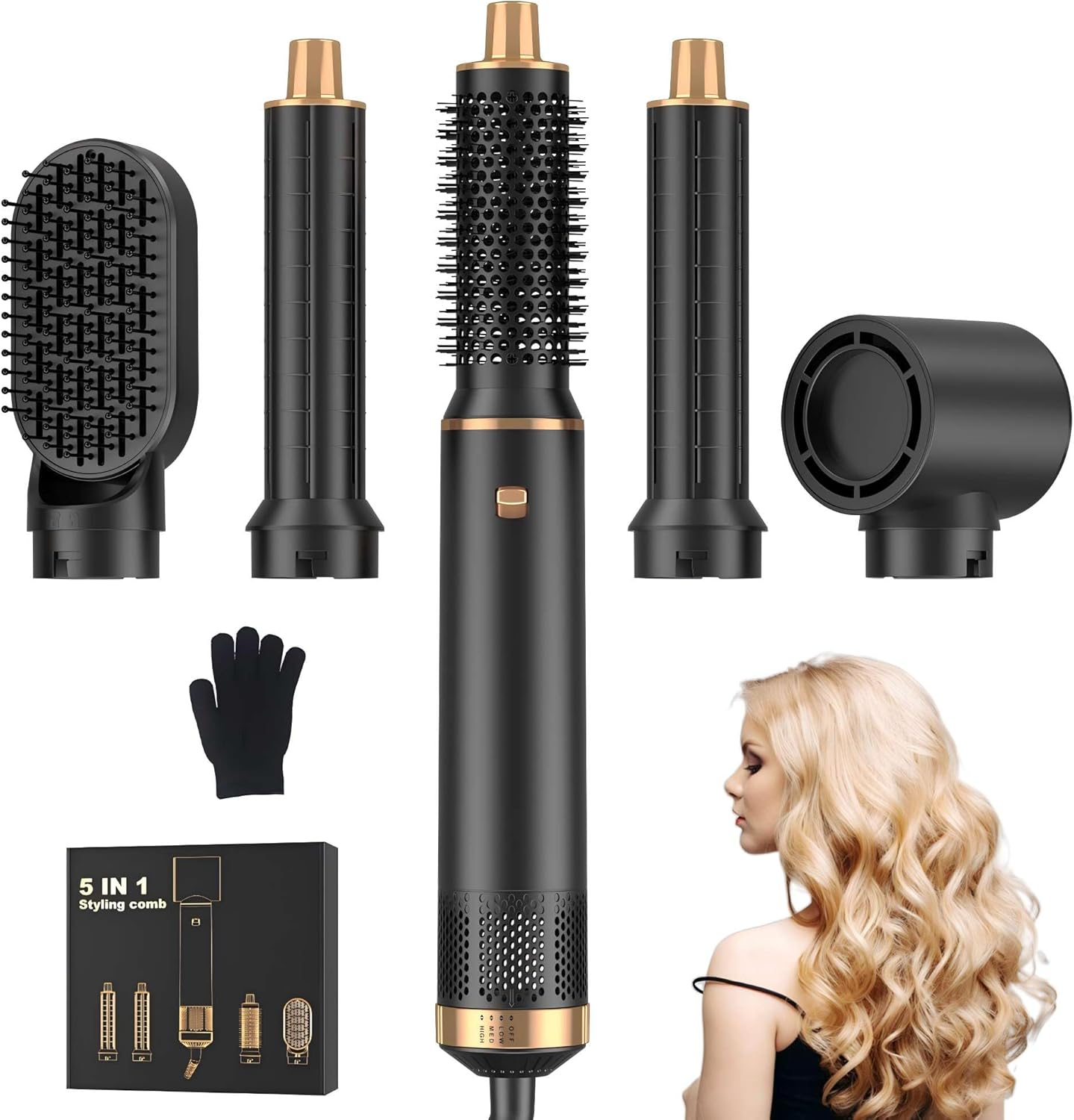 JINYAWA 5-in-1 Ionic Hair Styler: Fast Styling!