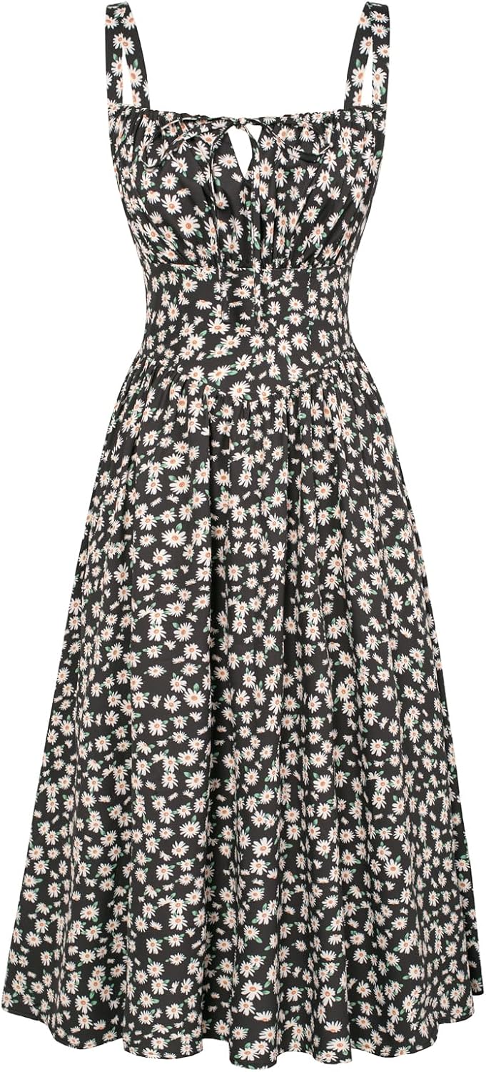 Floral Printed Corset Dress for Stylish Summer Outfits