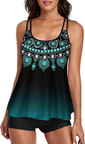 Tankini Swimsuit Two Piece - Tummy Control Flowy Tank Top fashion