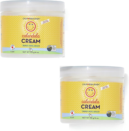 California Baby Calendula Cream Duo | Gentle Lavender Lotion | Sensitive Skin Soother