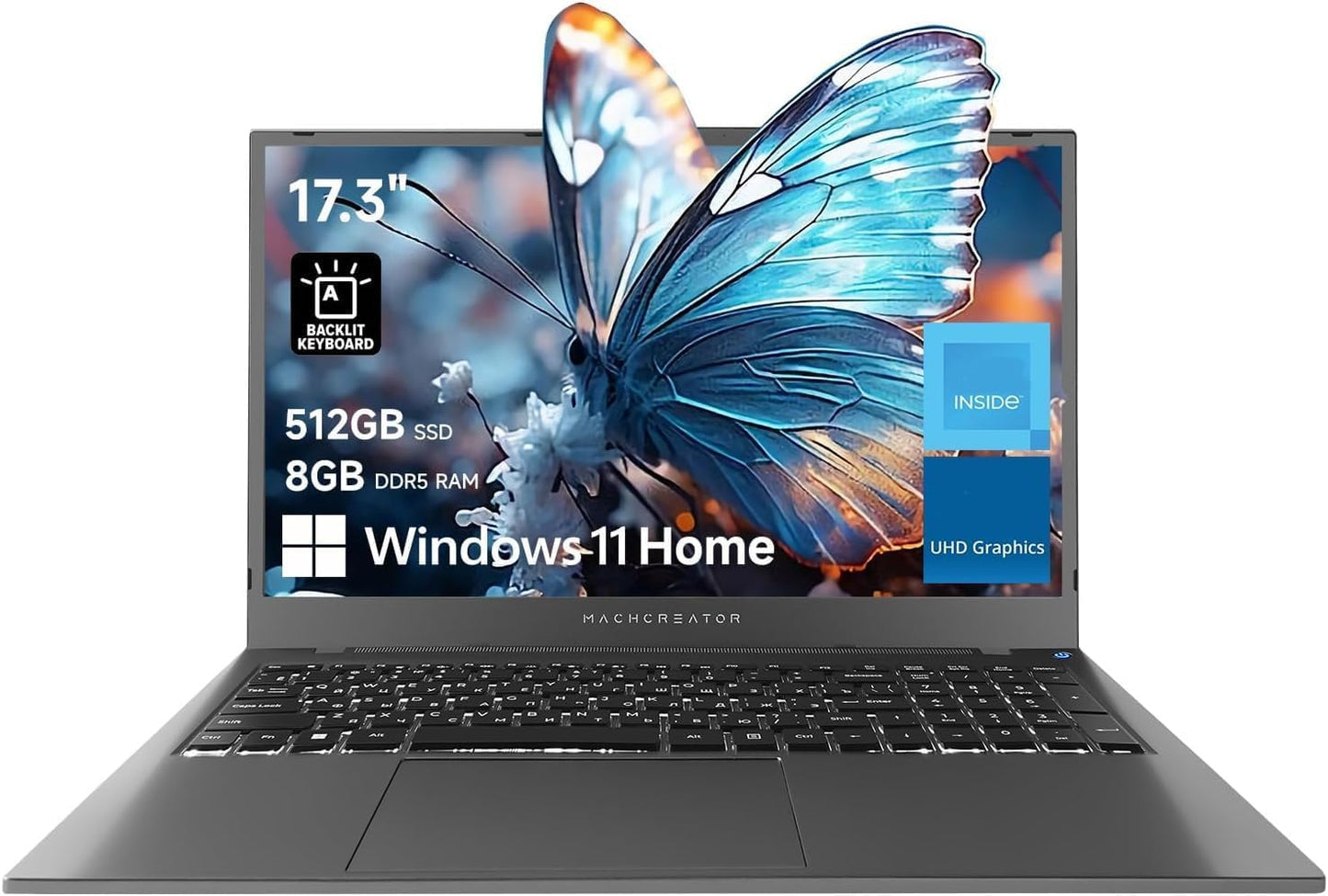 17.3 FHD 120Hz Laptop with Intel Quad-Core and 8GB RAM