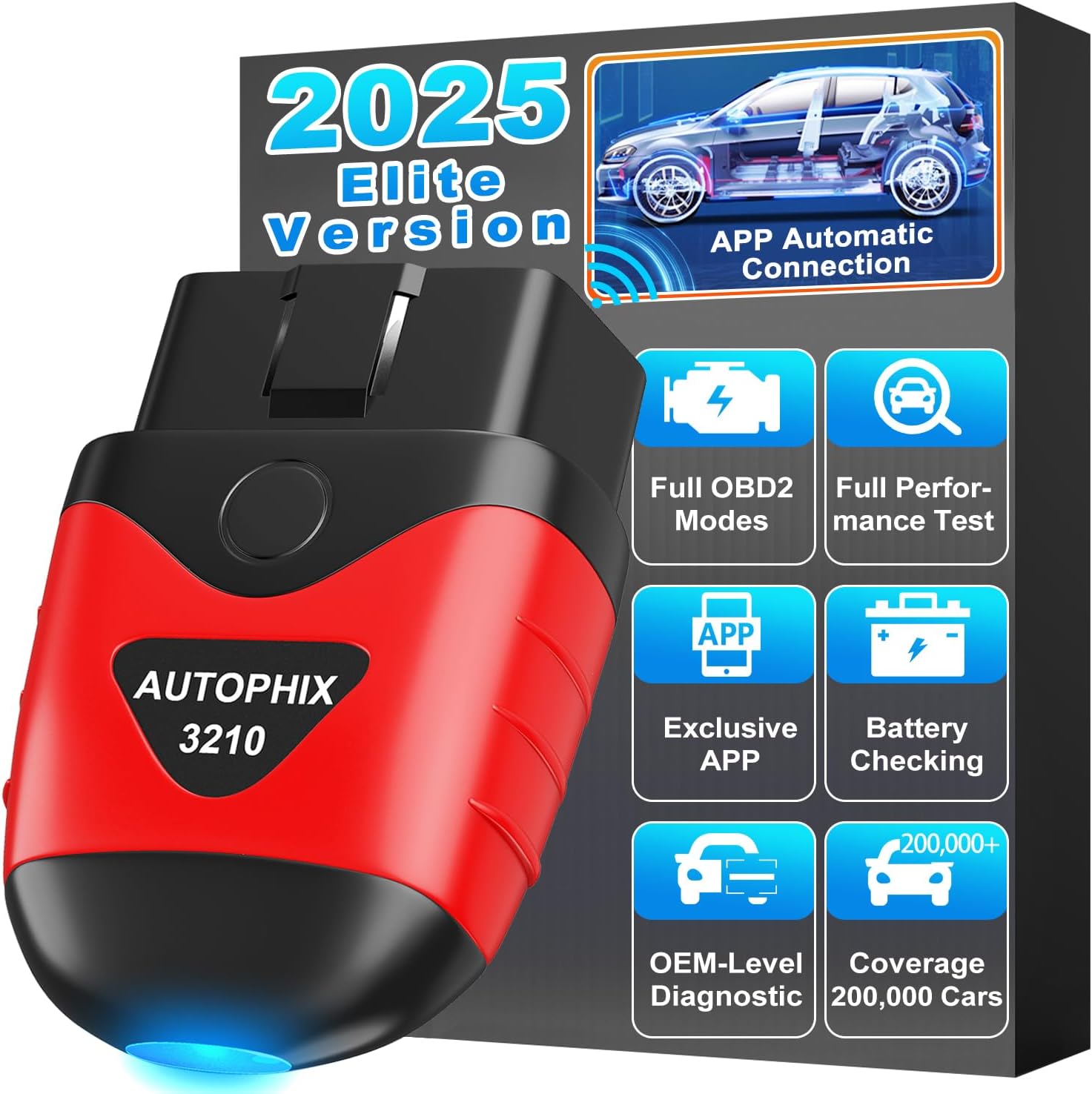 AUTOPHIX 3210 Bluetooth OBD2 Scanner for Easy Car Diagnostics
