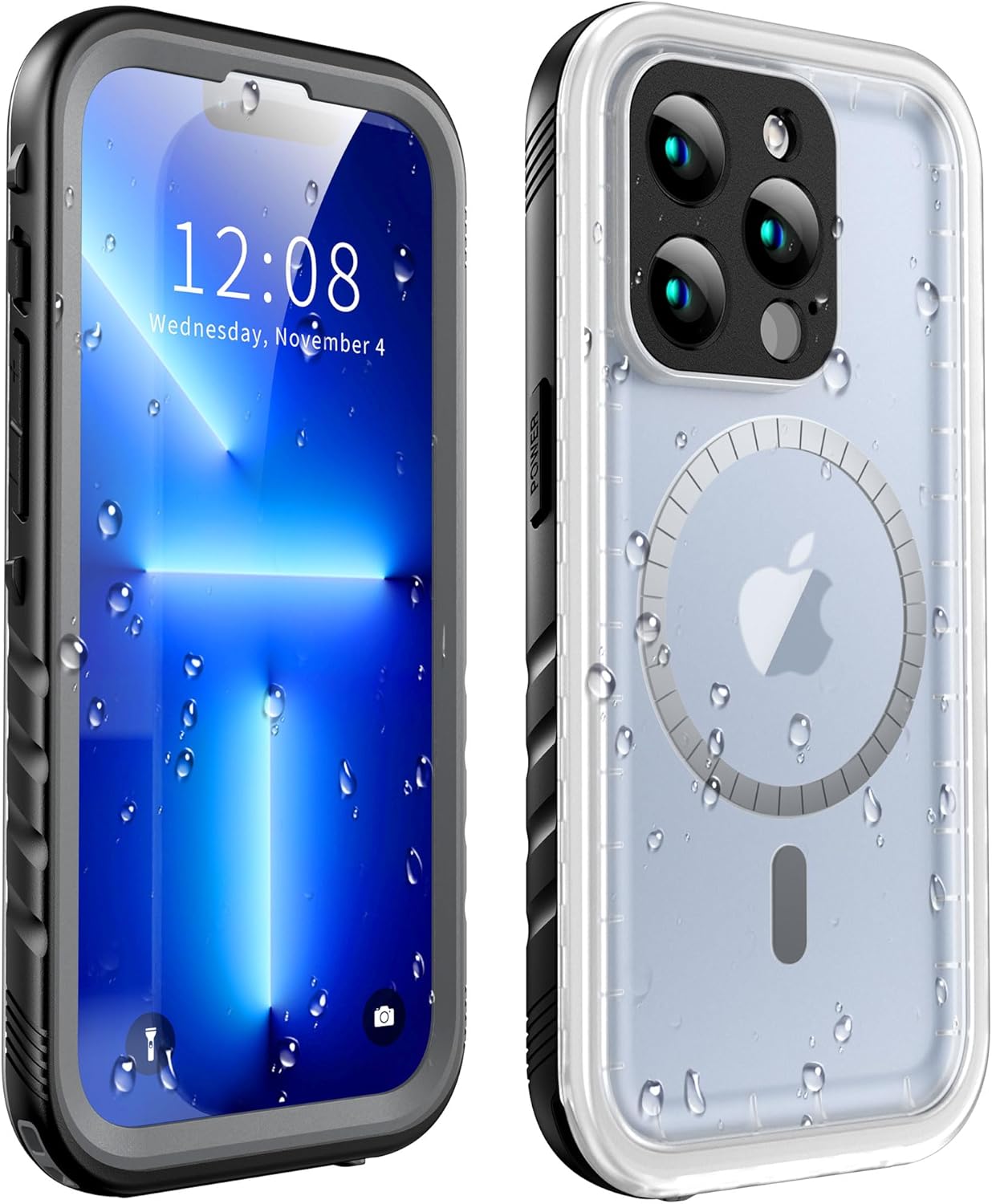 SOKUSIN Magnetic Waterproof Case for iPhone 13 Pro Max - Rugged