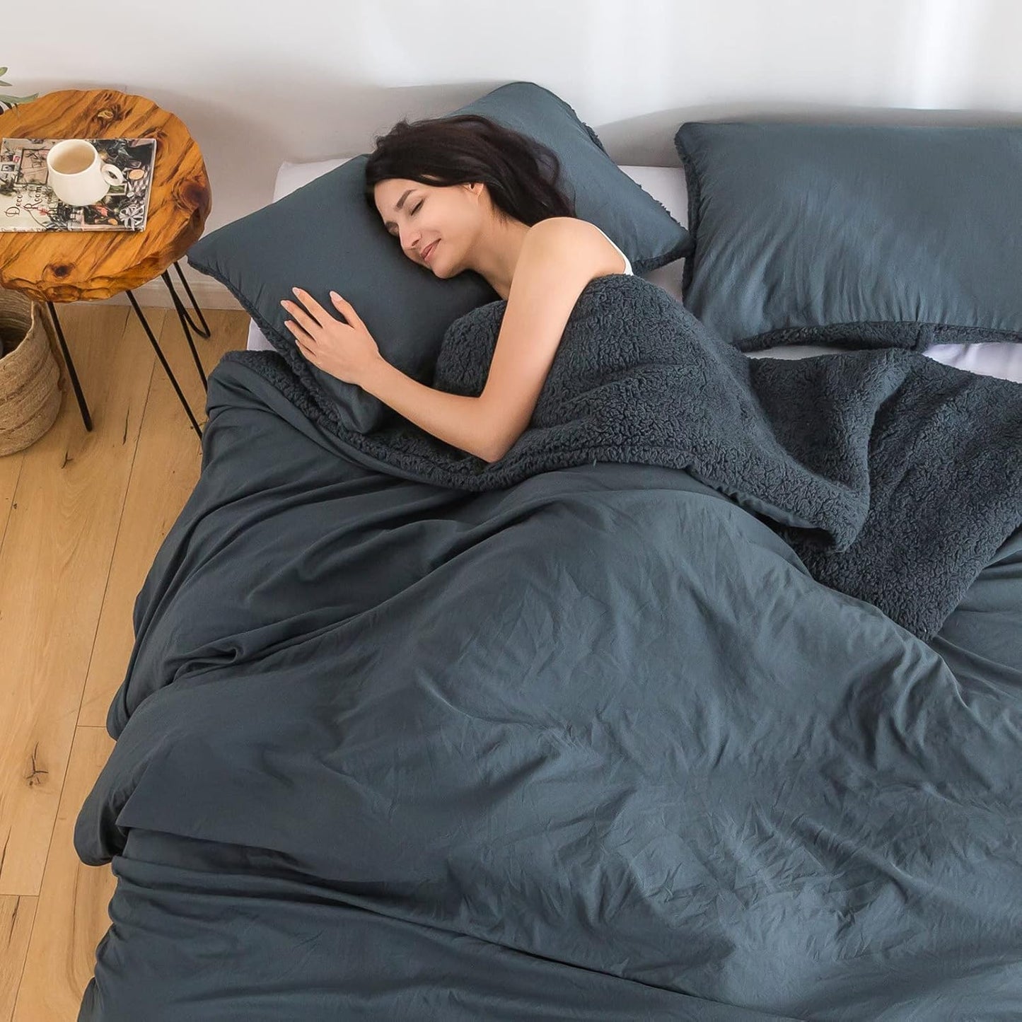 Warmth Queen Comforter Set - Super Soft Sherpa Fleece Bedding