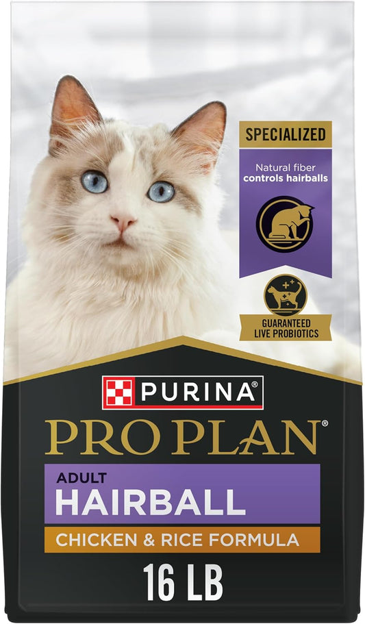 Purina Pro Plan Adult Hairball Control Cat Food for Healthy Cats