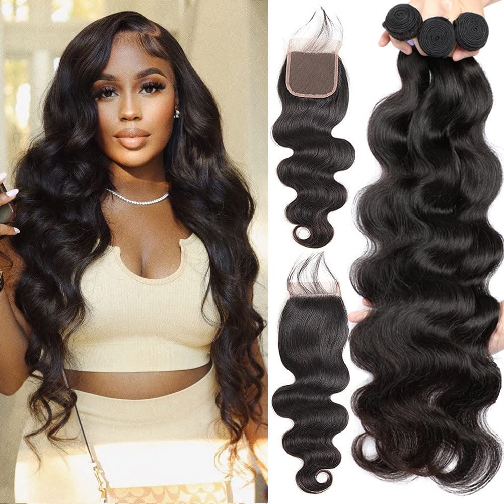 Human Hair Bundles with Closure for Stunning Body Wave Styles