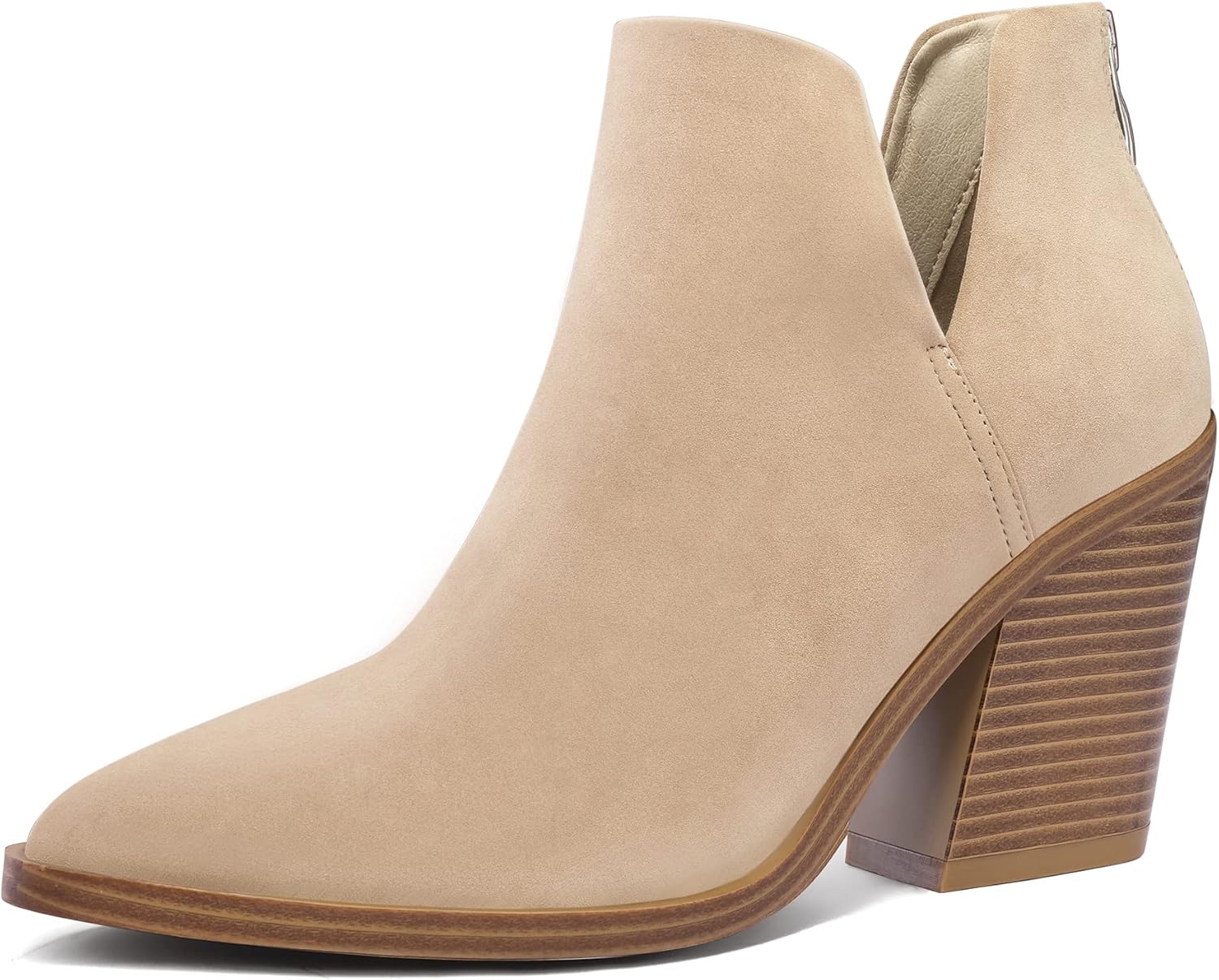 Stylish Women's Ankle Boots with Cutout Design and Comfort