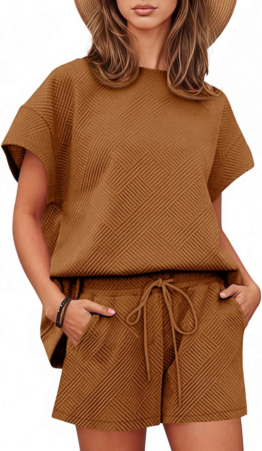 Comfortable Womens Loungewear Set with Pockets for Relaxation
