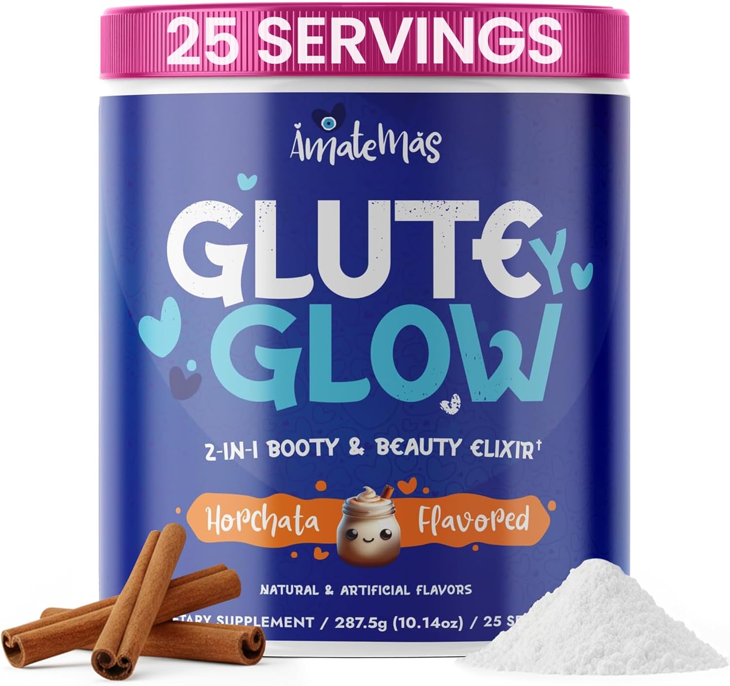 Glute Y Glow Women's Creatine Biotin Supplement for Muscle Growth