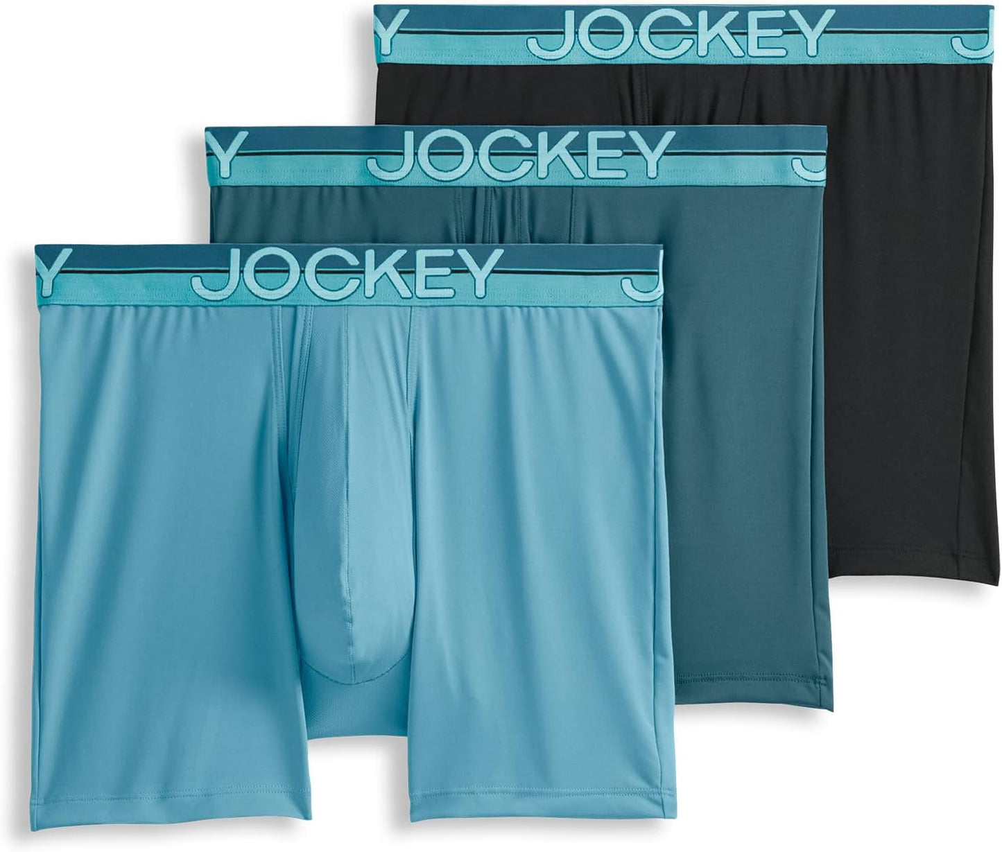 Jockey Men's Underwear Infinite Cool Microfiber Stretch Boxer Briefs