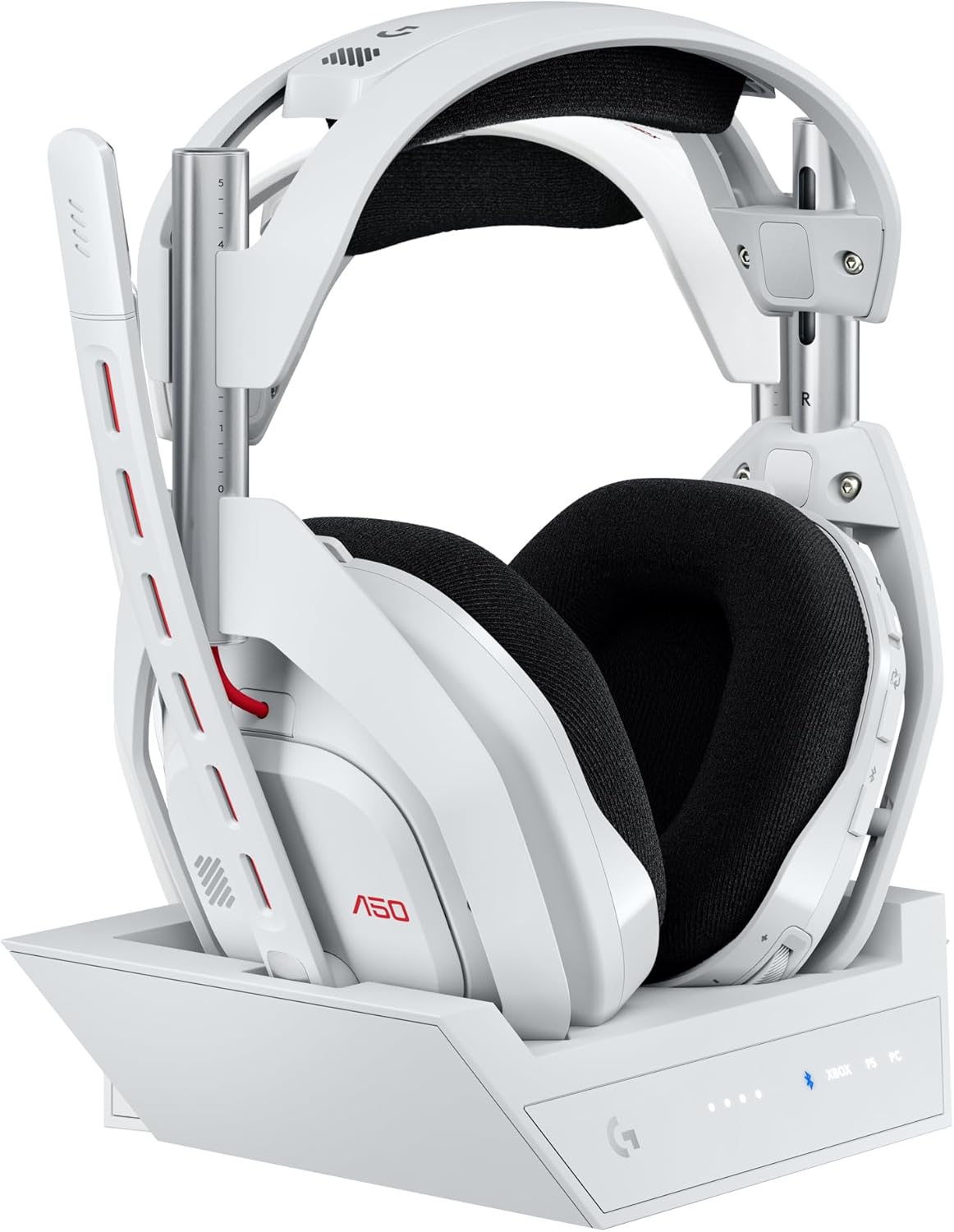 Logitech G Astro A50 Wireless Gaming Headset: PLAYSYNC Audio, Multi-Platform Compatibility - White