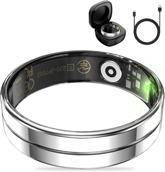 Ultra Thin Fitness Smart Ring - Monitor Health Without Subscriptions!