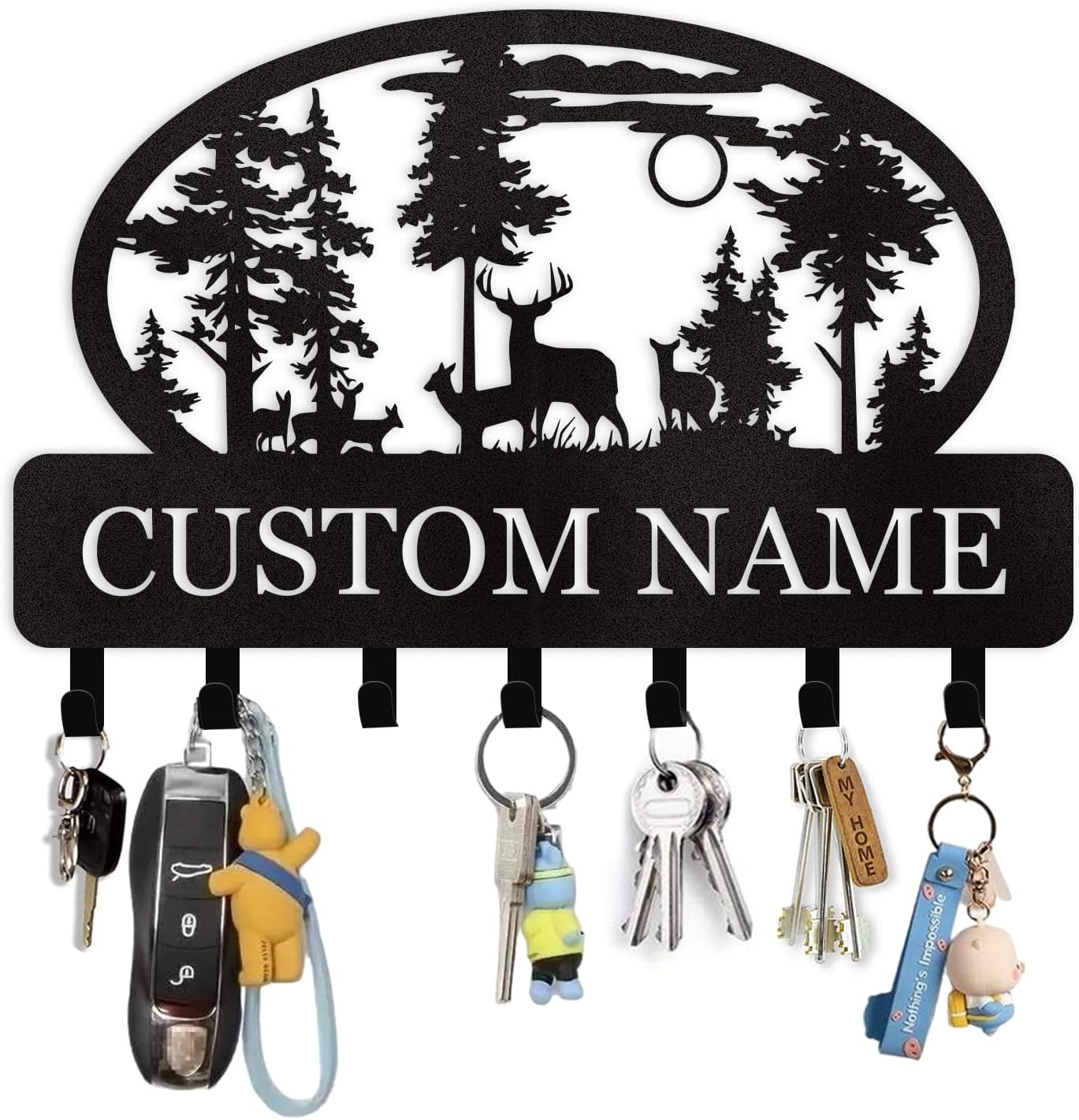 Custom Metal Deer Key Holder - Organize in Style