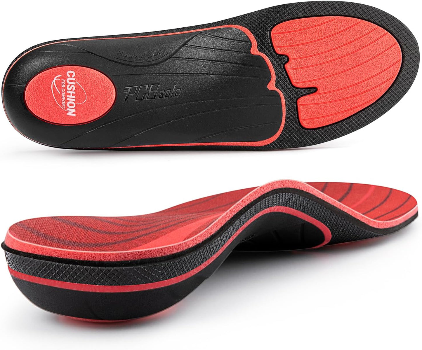 PCSsole Plantar Fasciitis Insoles for Heavy Duty Arch Support