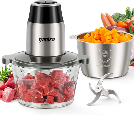 450W Electric Food Processor - Chops Fruits, Meat & Nuts Effortlessly