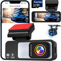 Faumon Dual Dash Cam: 4K+1080P, 5G WiFi, Night Vision