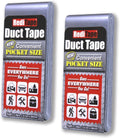 Travel Size Silver Duct Tape 2-Pack - Pocket Flat Mini Rolls