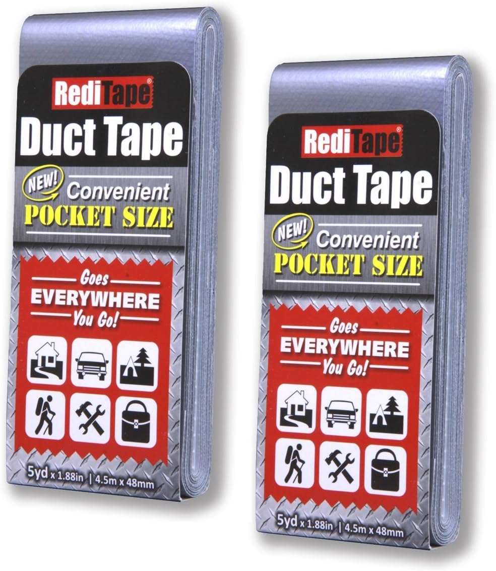 RediTape 2-Pack Duct Tape - Portable Emergency Repair Solution