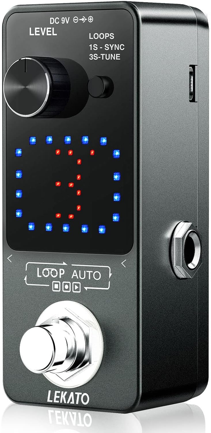 LEKATO Guitar Looper: SYNC, Tuner, Triple Effect