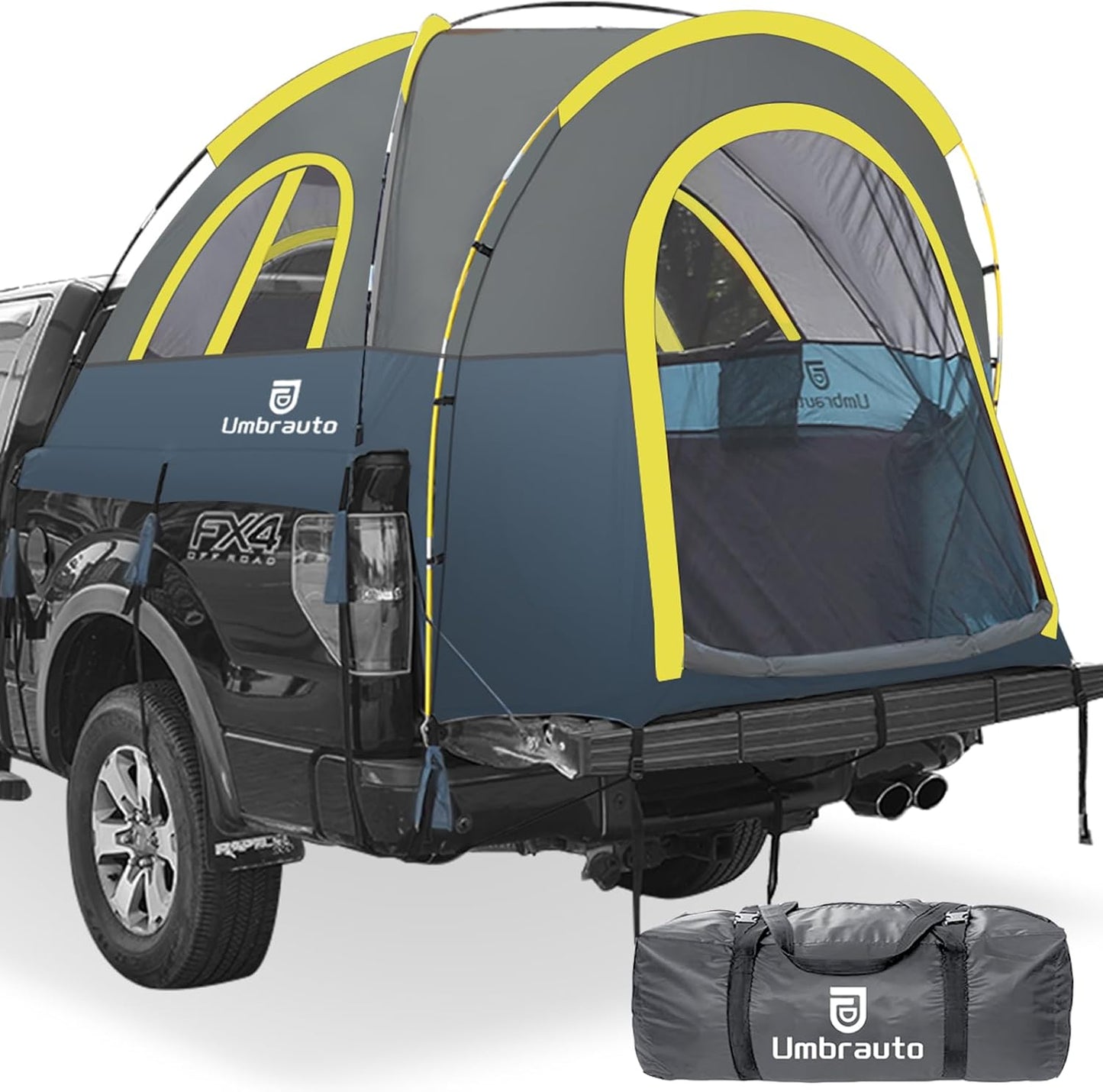 Umbrauto Waterproof Truck Bed Tent: Easy Set-up, Fits Short Bed, 2 Person