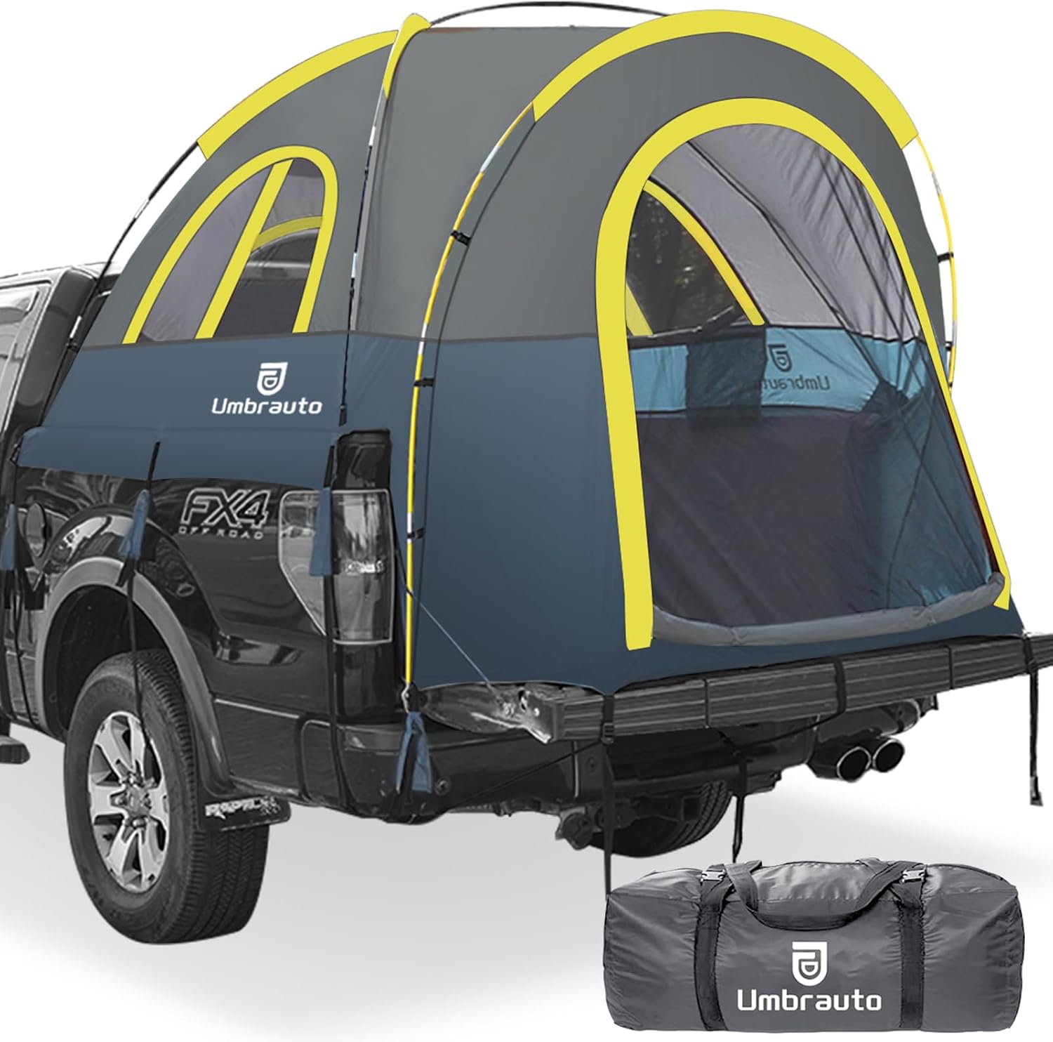 Umbrauto Waterproof Truck Bed Tent: Easy Set-up, Fits Short Bed, 2 Person