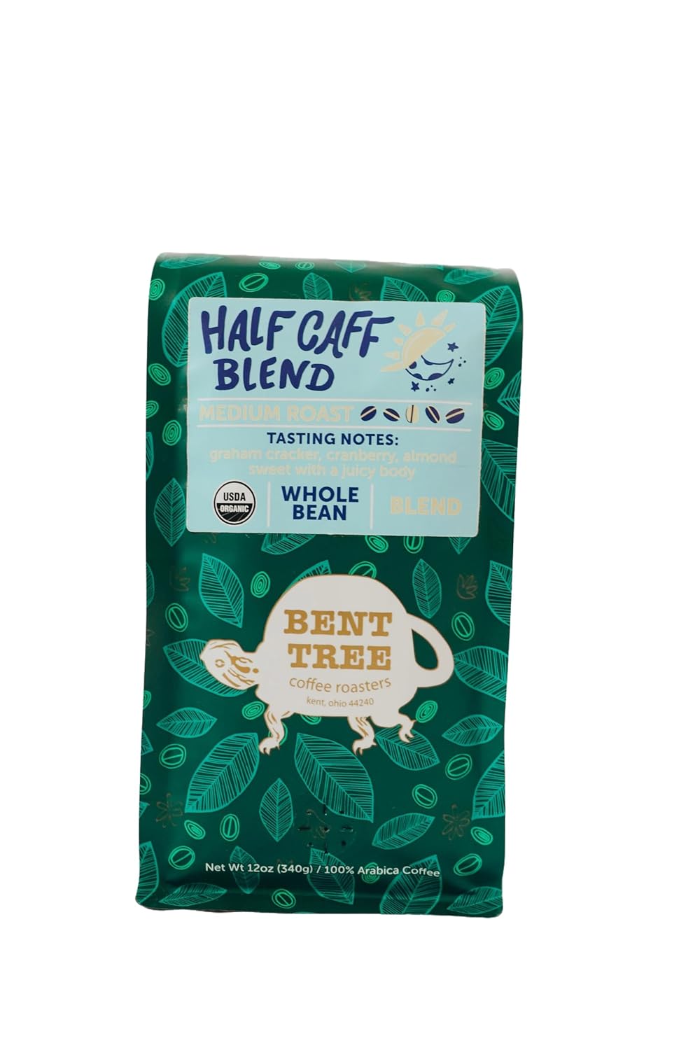 Bent Tree Organic Half Caff Coffee: Sweet & Juicy Blend