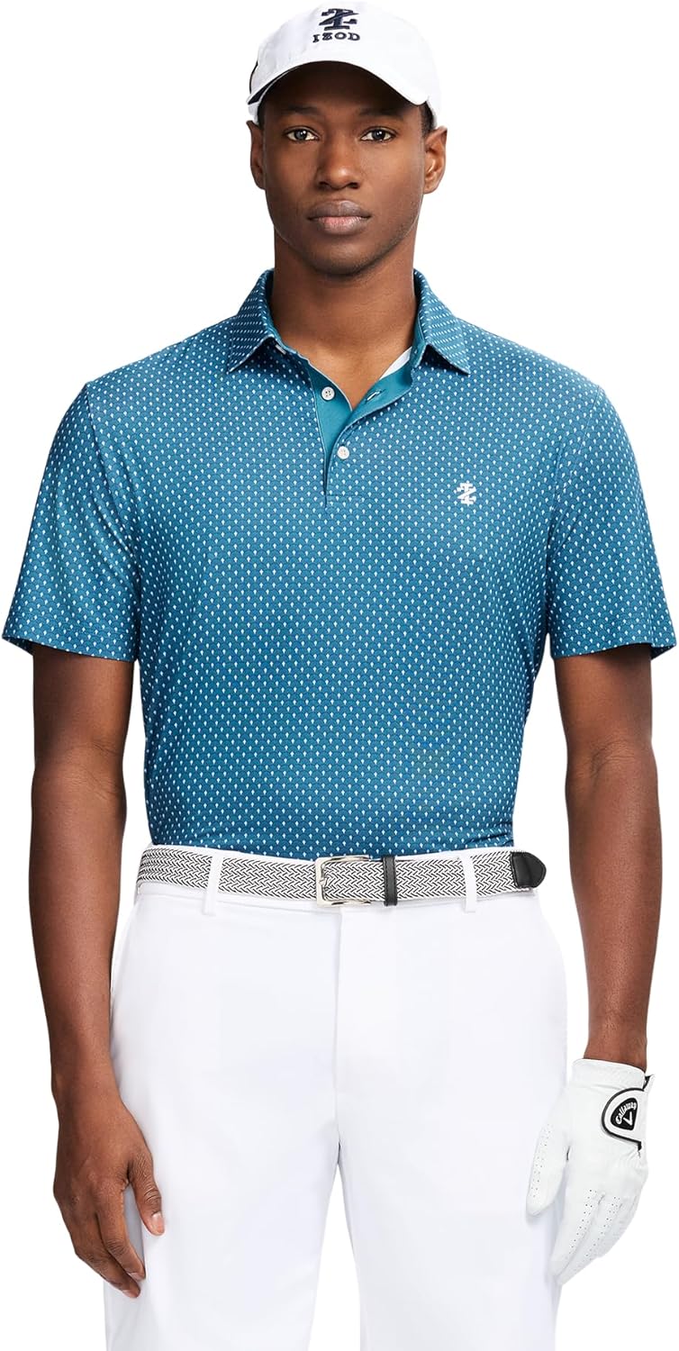 Izod Mens Swingflex Elite Short Sleeve Golf Polo for Comfort