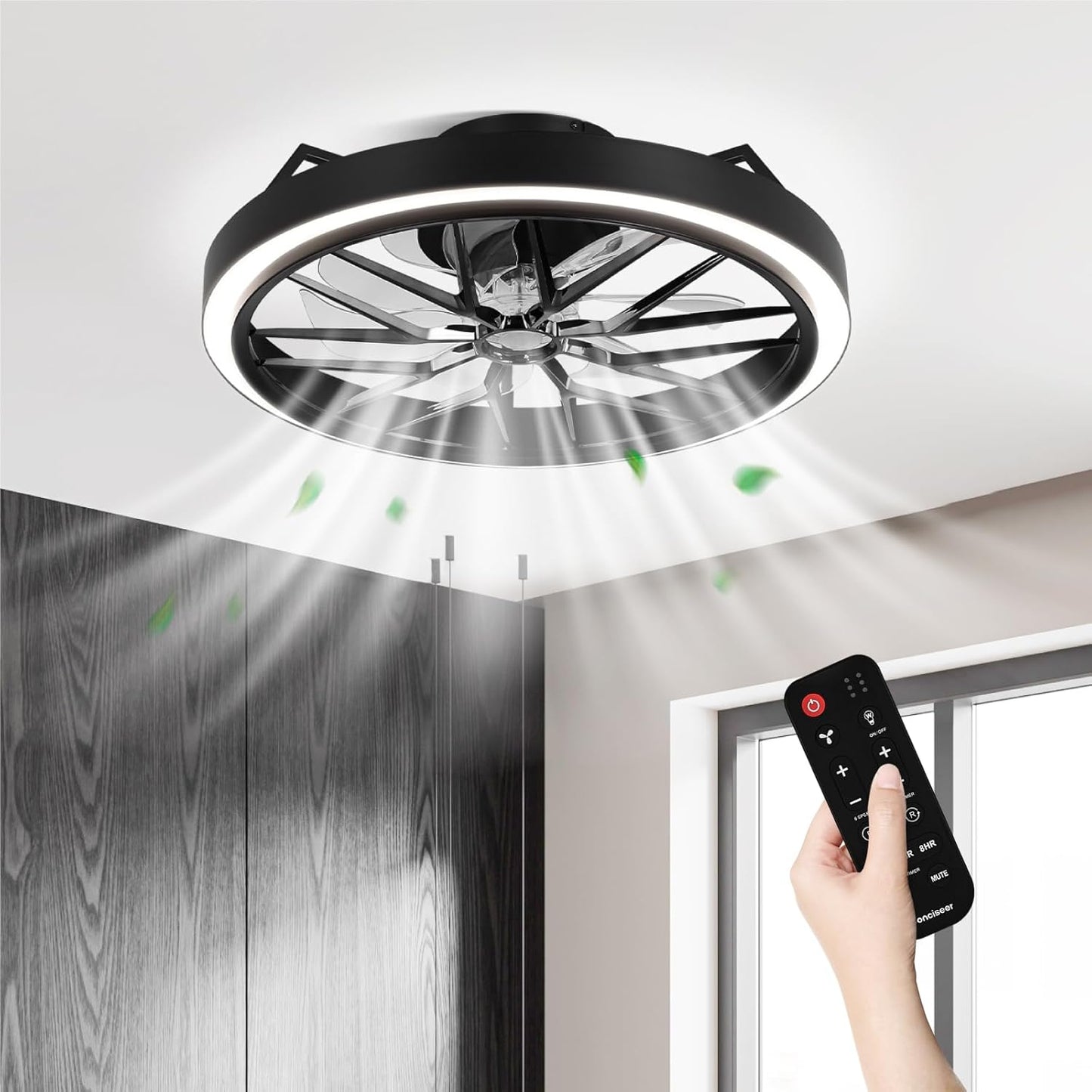 Low Profile Ceiling Fan with Lights for Modern Living Spaces