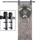 SMARTSTANDARD 6 ft Heavy Duty Sliding Barn Door Hardware Kit - Smooth