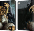 Anne Stokes Golden Treasures Dragons Leather Wallet Case for iPad