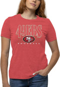 NFL Womens Overtime Blueprint 49ers T-Shirt - Vintage Cotton Comfort