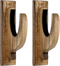 Wealrit 2 Pcs Wooden Curtain Rod Brackets | Strong Support for 2.2 Pole