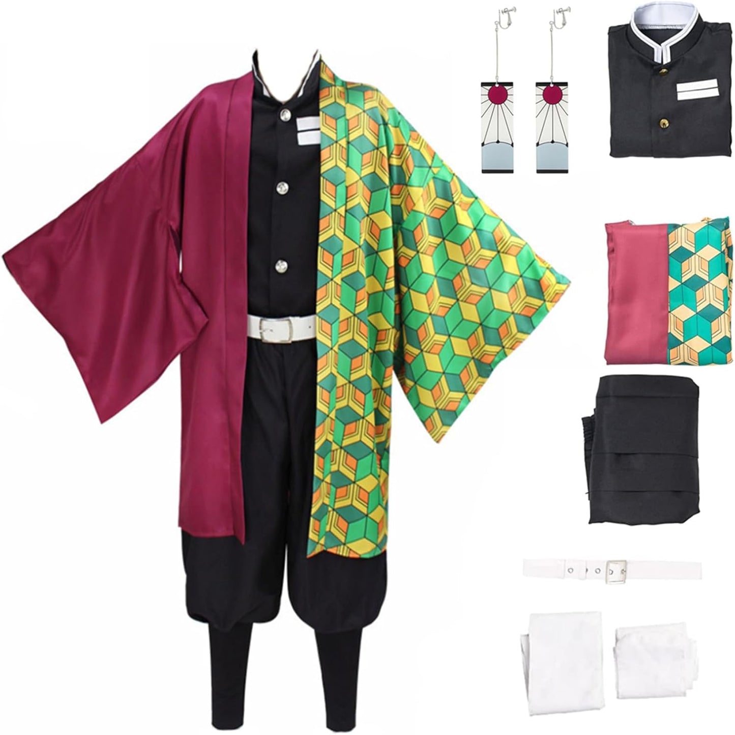 Moalioi Anime Cosplay Costume Kimono Set for Halloween Fun