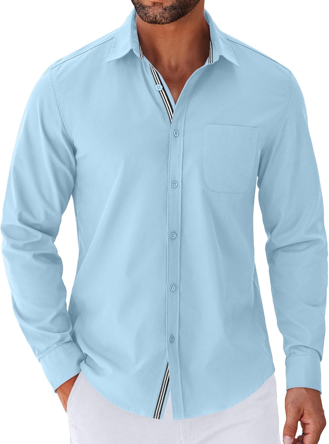COOFANDY Men's Long Sleeve Casual Button Down Shirts for Style